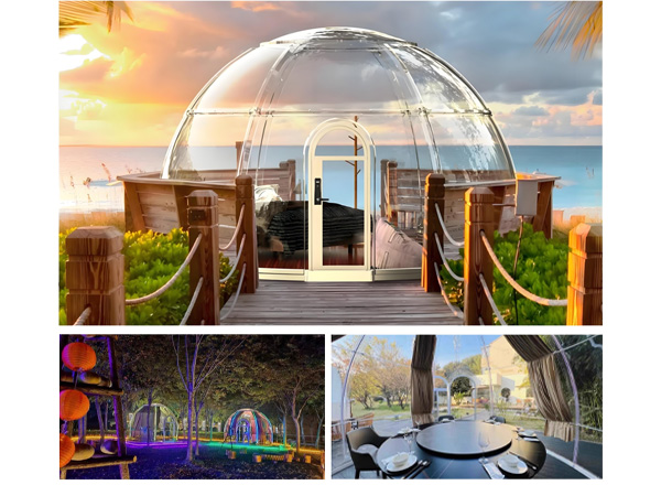 Transparent Starry Sky Bubble Dome House