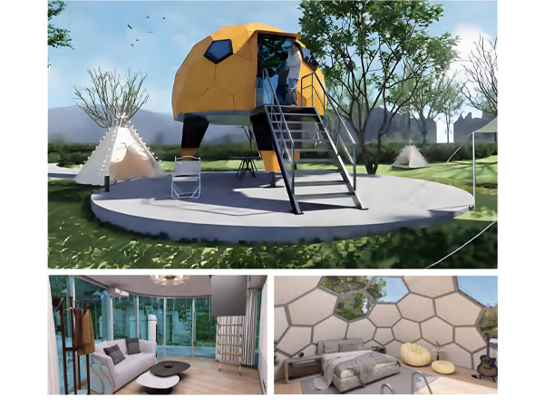 Spherical UFO Glamping Capsule House