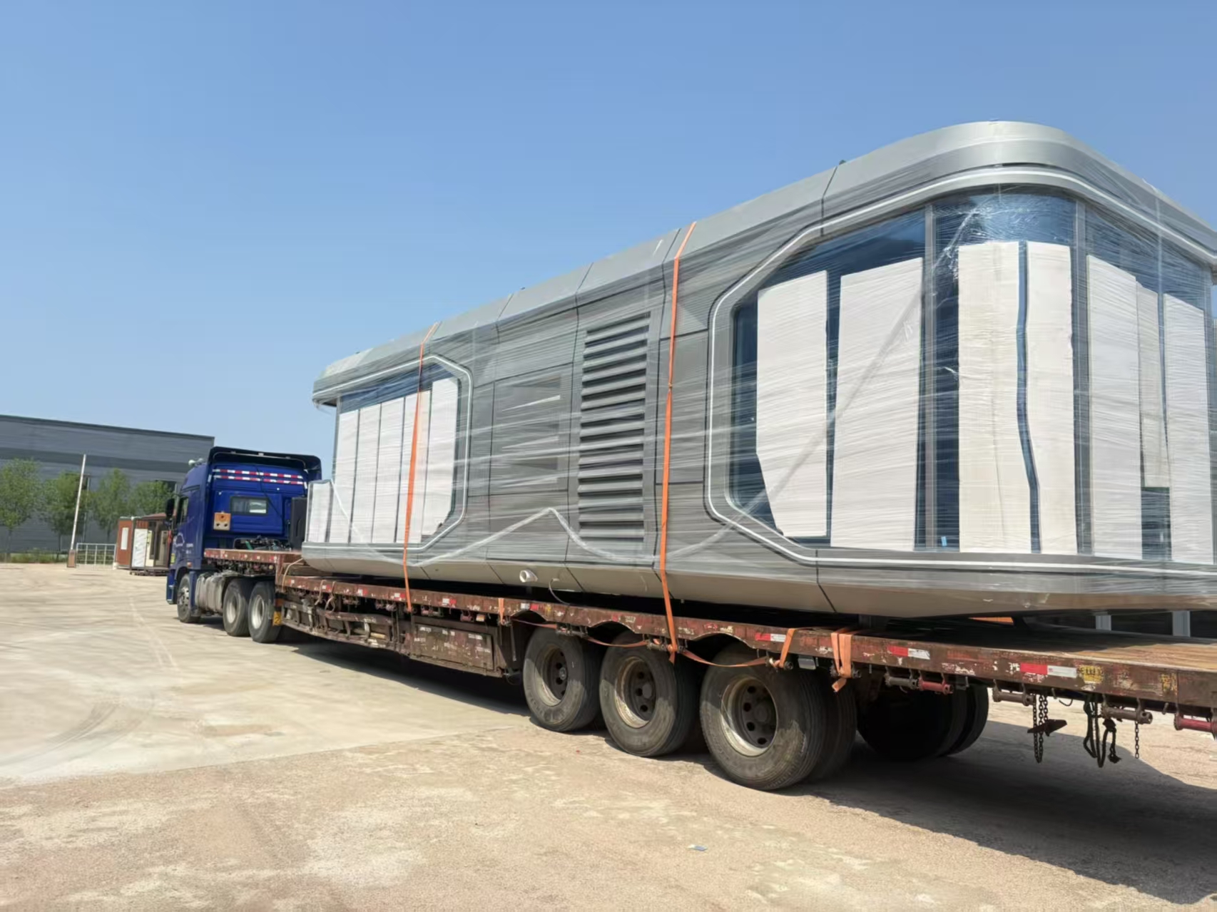 Space Capsule Ready for Shipment