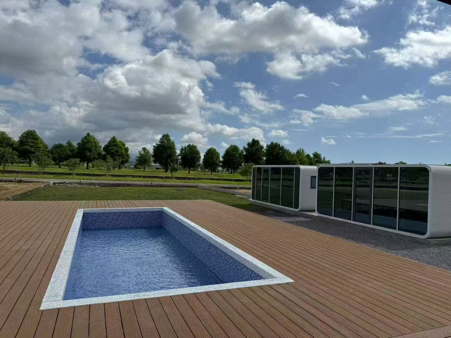 Apple Cabin Poolside Villas Successfully Deployed at Luxury Resort