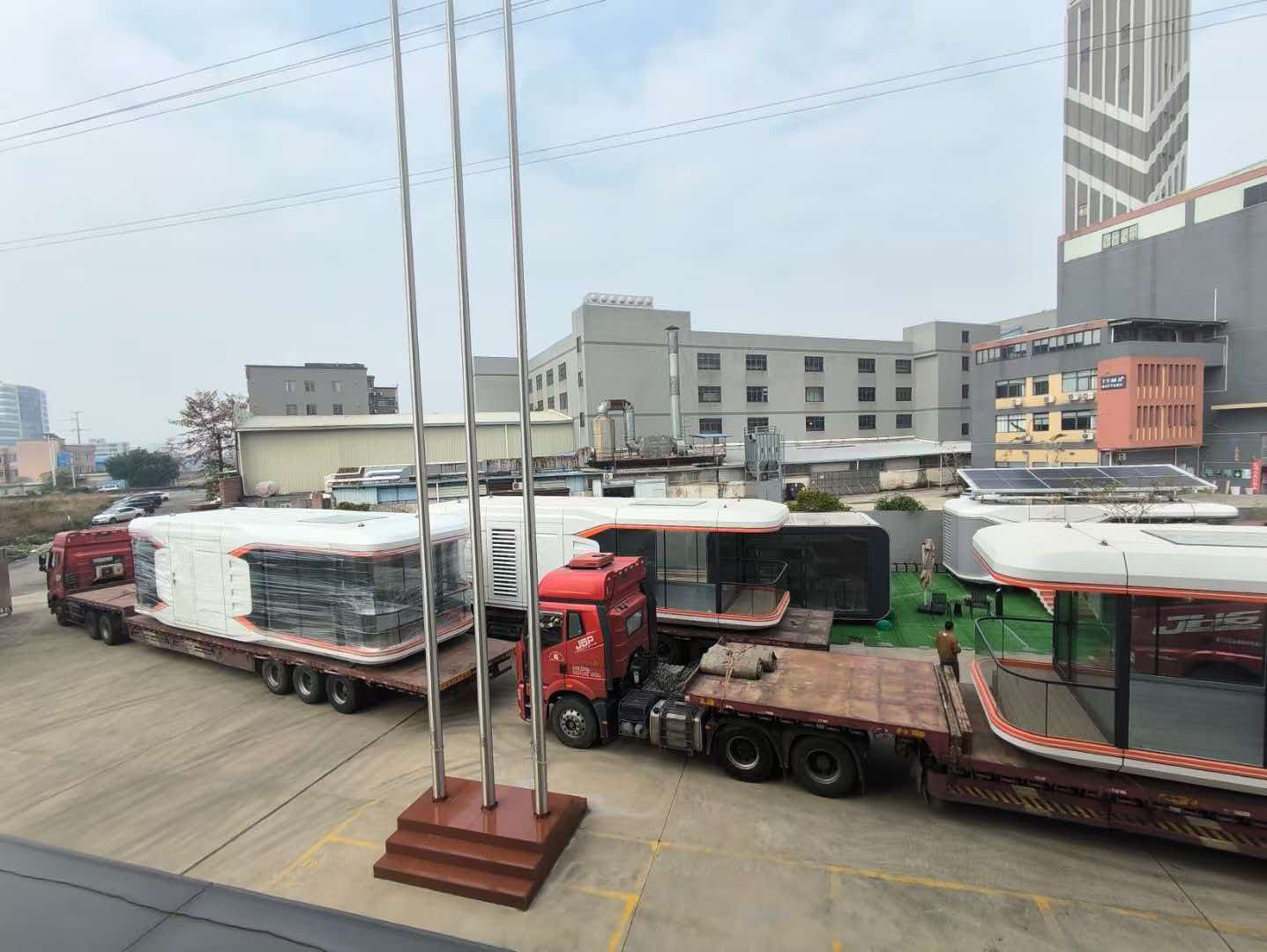 Fleet of Space Capsule Prefab Cabins Line Up for Bulk Dispatch Amid Surging Global Demand